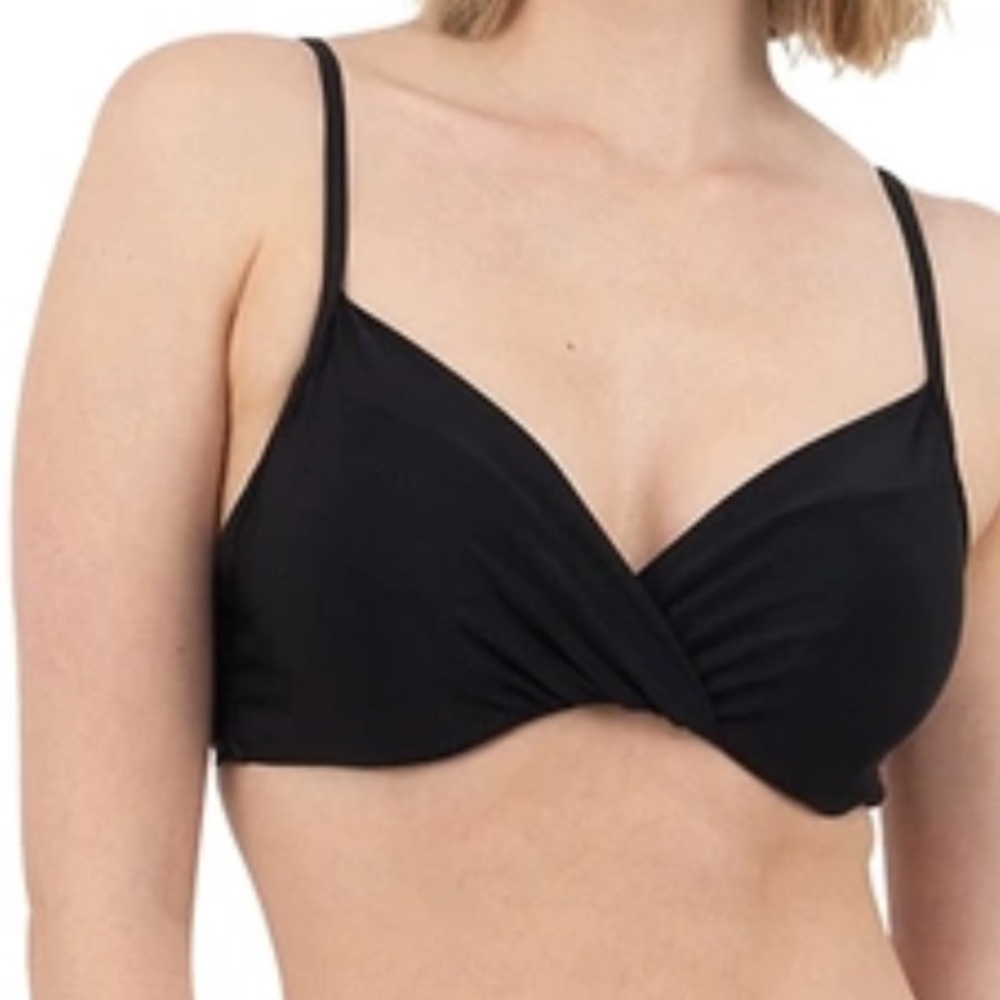 NWT Nine West Black bikini Top